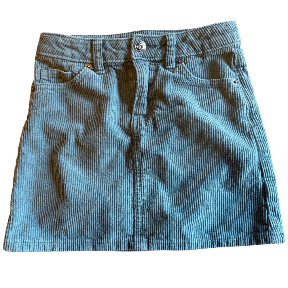 Stylish Green Corduroy girls Skirt size M 7/8